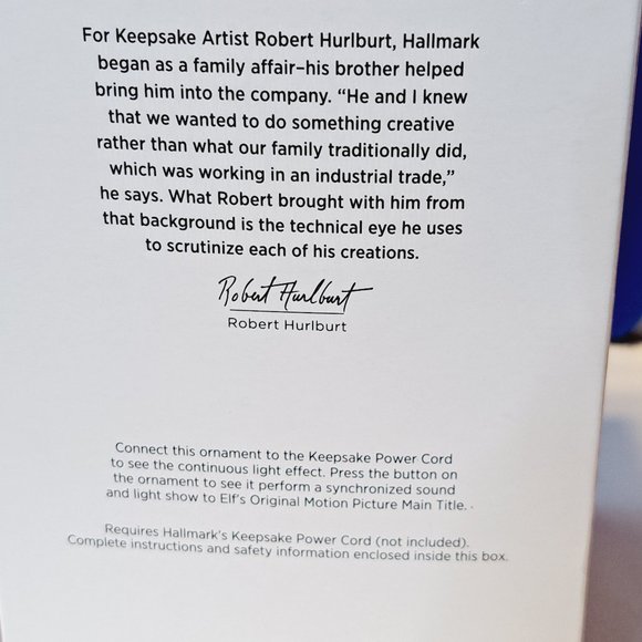 COPY - NIB-Hallmark 2023 Elf Crazy Christmas Cheer Light & Sound Ornament - Picture 5 of 8